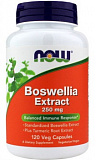 Now Boswellia Extract  (Экстракт босвеллии)250 мг 120 капсул