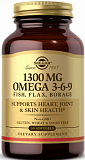 Solgar 1300 mg Omega 3-6-9 Softgels 60 капсул