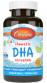 Carlson Kids Chewable DHA 120 капсул со вкусом Апельсин