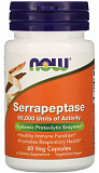 Now Serrapeptase 60000 SU 60 капсул