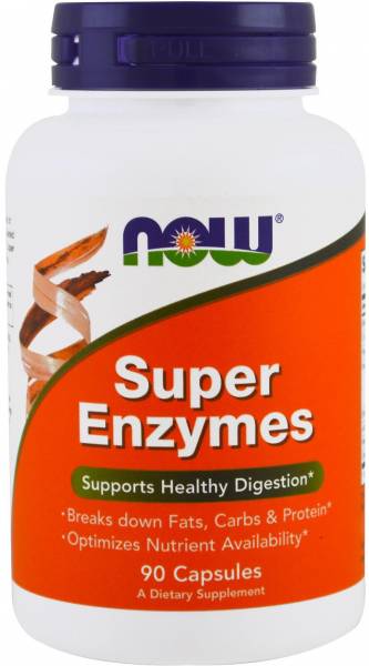 NOW Super Enzymes capsules 90 капсул