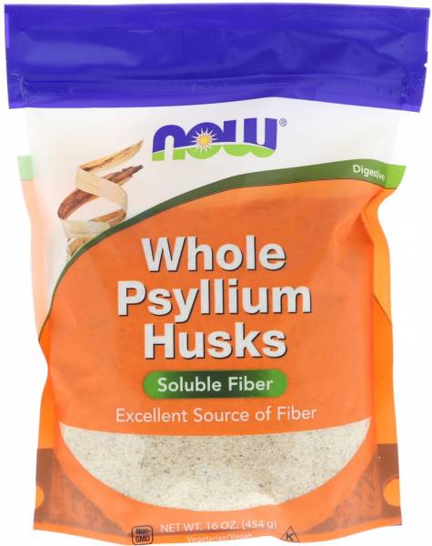 NOW Whole Psyllium Husks Цельная Оболочка Семян Подорожника 454 грамма