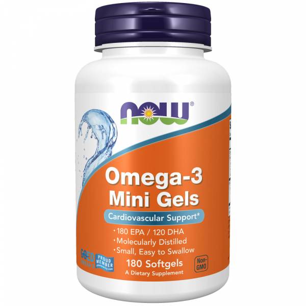 Now Omega 3 Mini Gels 180 softgels