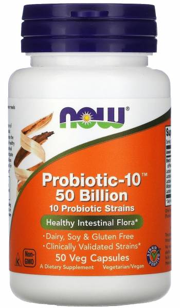 NOW Probiotic-10 50 Billion 50 капсул