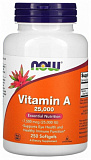 NOW Vitamin A 25000 IU 250 капсул