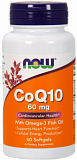 NOW CoQ10 60 мг With Omega-3 60 капсул