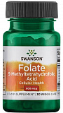 Swanson Folate (5-Methyltetrahydrofolic Acid) 400 мкг 30 капс.