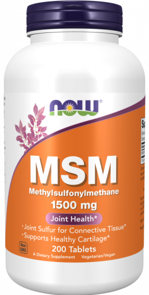 NOW MSM 1500 mg 200 таблеток