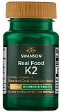 Swanson Vitamin K2 200 мкг Maximum Strength 30 капсул