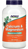 NOW Calcium & Magnesium 250 табл