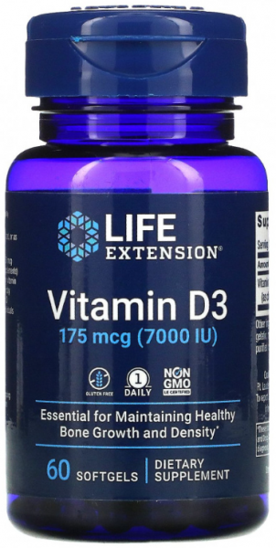 Life Extension Vitamin D3 7000 МЕ 60 капсул