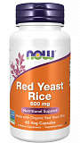 NOW Red Yeast Rice 600 мг 60 капсул