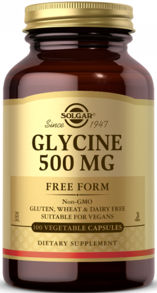Solgar Glycine 500 mg Vegetable Capsules 100 капсул