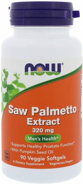 NOW Saw Palmetto Extract (экстракт сереноа) 320 мг 90 вег капсул