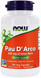 Now Pau D'Arco 500 мг 100 капсул