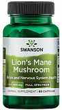 Swanson Lion's Mane Mushroom 500 мг (Ежовик гребенчатый) 60 капсул