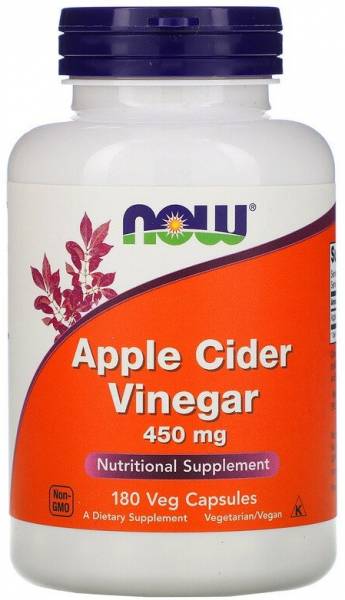 NOW Apple Cider Vinegar 450 мг 180 капсул