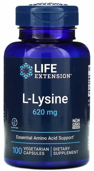 Life Extension L-Lysine (L-лизин) 620 мг 100 капсул