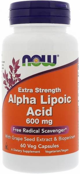 NOW Alpha Lipoic Acid 600 mg 60 капсул