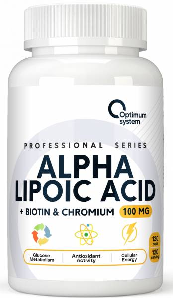 Альфа-липоевая кислота Optimum System Alpha lipoic acid 100 мг 120 капсул