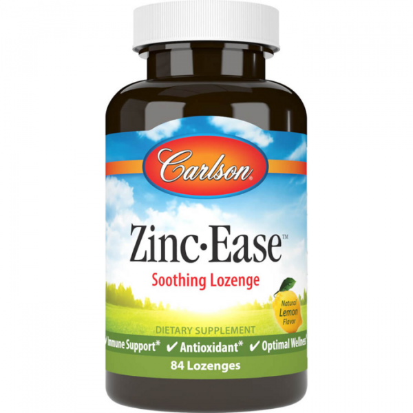 Carlson Labs Цинк цитрат Zinc-Ease 10 мг 84 пастилки