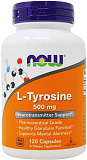 NOW L-Tyrosine 500 мг 120 капсул