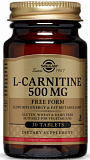Solgar L-Carnitine 500 mg Tablets 30 таблеток