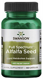 Swanson Alfalfa Seed Full Spectrum 400 мг 60 капсул