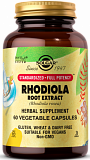 Solgar Rhodiola Root Extract Vegetable Capsules 60 капсул