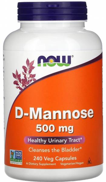 NOW D-Mannose 500 мг 240 капсул