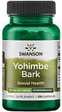 Swanson Yohimbe Bark (Standardized) 75 mg 100 капсул