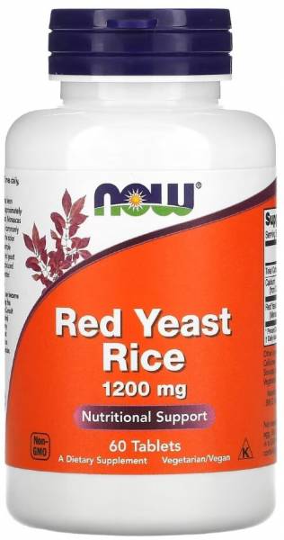 NOW Red Yeast Rice Extract 1200 мг 60 таблеток