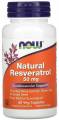 Now Resveratrol 50 мг (Ресвератрол) 60 капсул