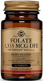 Solgar FOLATE 1,333 MCG DFE (METAFOLIN® 800 MCG) TABLETS 50 таблеток