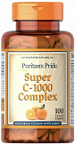 Puritans Pride Super C-1000 Complex 100 таблеток