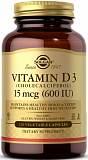 Solgar Vitamin D3 600 IU 120 капсул