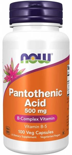Now Pantothenic Acid 500 мг 100 капсул