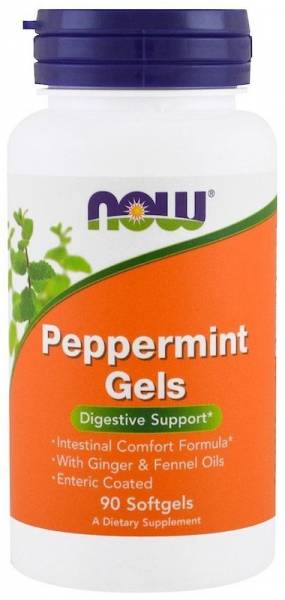NOW Peppermint Gels 90 капсул