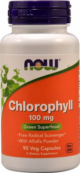 NOW Chlorophyll 100 mg 90 капсул