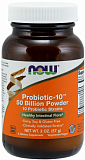NOW Probiotic-10™ 50 Billion Powder (Пробиотик-10 Порошок 50 млрд КОЕ) 57 грамм