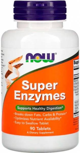 NOW Super Enzymes 90 таблеток