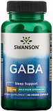 Swanson GABA Maximum Strength 750 мг 60 капсул