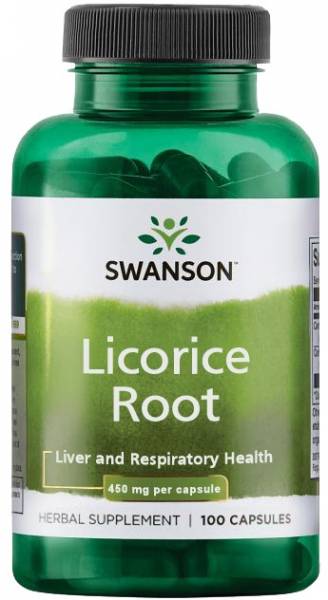 Swanson Licorice Root 450 мг 100 капсул
