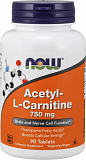NOW Acetyl-L-Carnitine 750 mg 90 таблеток