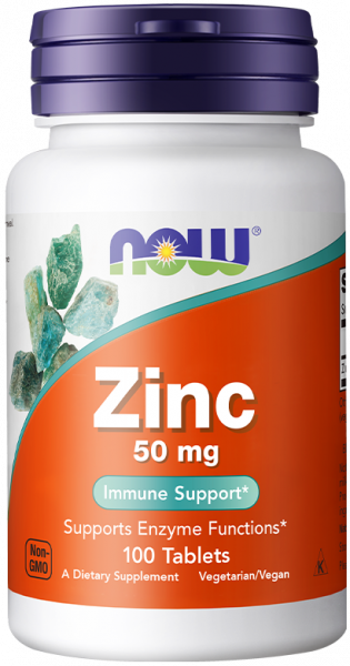 NOW Zinc Gluconate 50 мг 100 таблеток