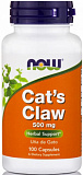 NOW Cat's Claw 500 mg 100 капсул