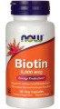 NOW Biotin 5000 mcg 60 капсул