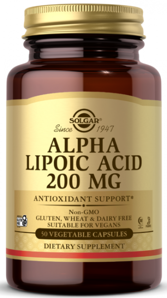 Solgar Alpha Lipoic Acid 200 мг 50 капсул
