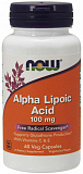 NOW Alpha Lipoic Acid 100 мг 60 капсул