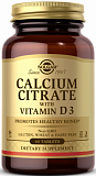 Solgar Calcium Citrate with Vitamin D3 Tablets 60 таблеток